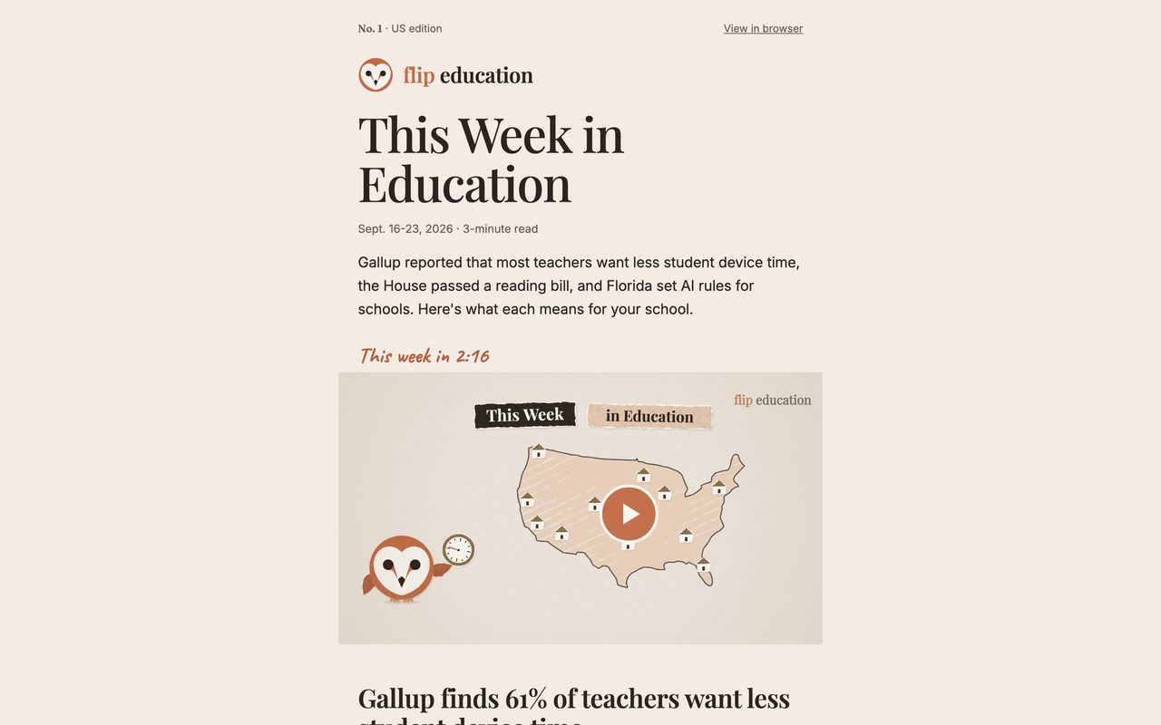 The email edition of the newsletter